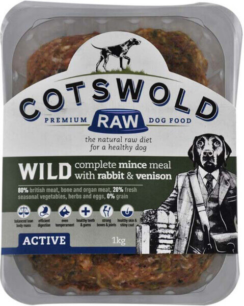 Cotswold Raw Wild Range Rabbit & Venison Mince 80/20