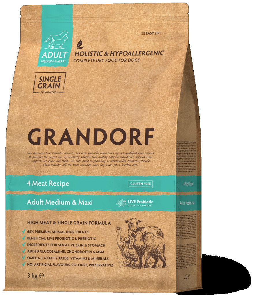 Pet Food Expert | Grandorf 4 Meat Adult Medium & Maxi Breeds