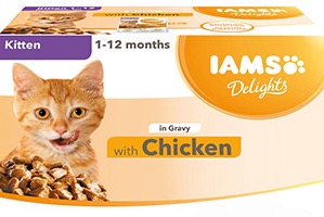 Pet Food Expert IAMS Delights Kitten Chicken in Gravy