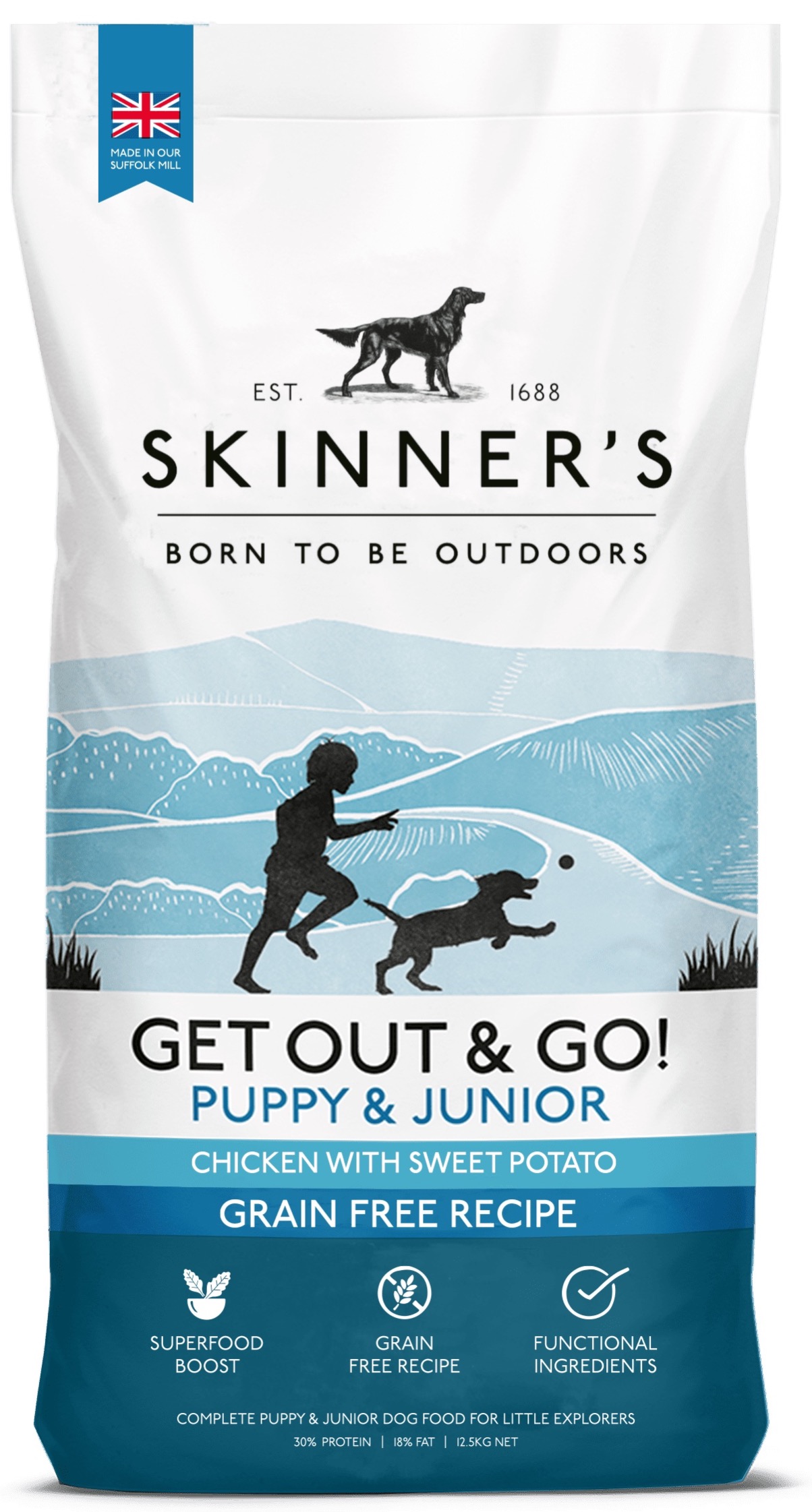 Pet Food Expert Skinner s Get Out Go Puppy Junior Flying Start