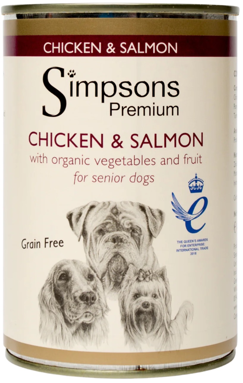 Simpsons Senior Chicken & Salmon with Organic Vegetables