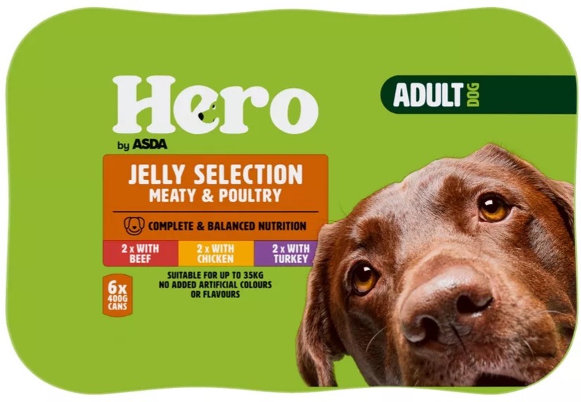 ASDA Hero Meaty & Poultry Chunks in Jelly