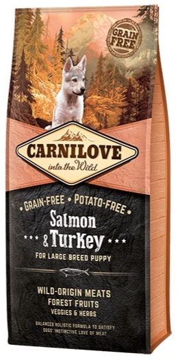 Pet Food Expert Carnilove Salmon Turkey Large Breed Puppy