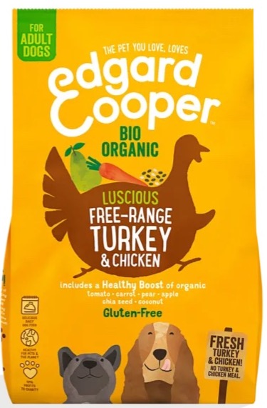 Pet Food Expert Edgard Cooper Fresh Organic Free Range Turkey Chicken