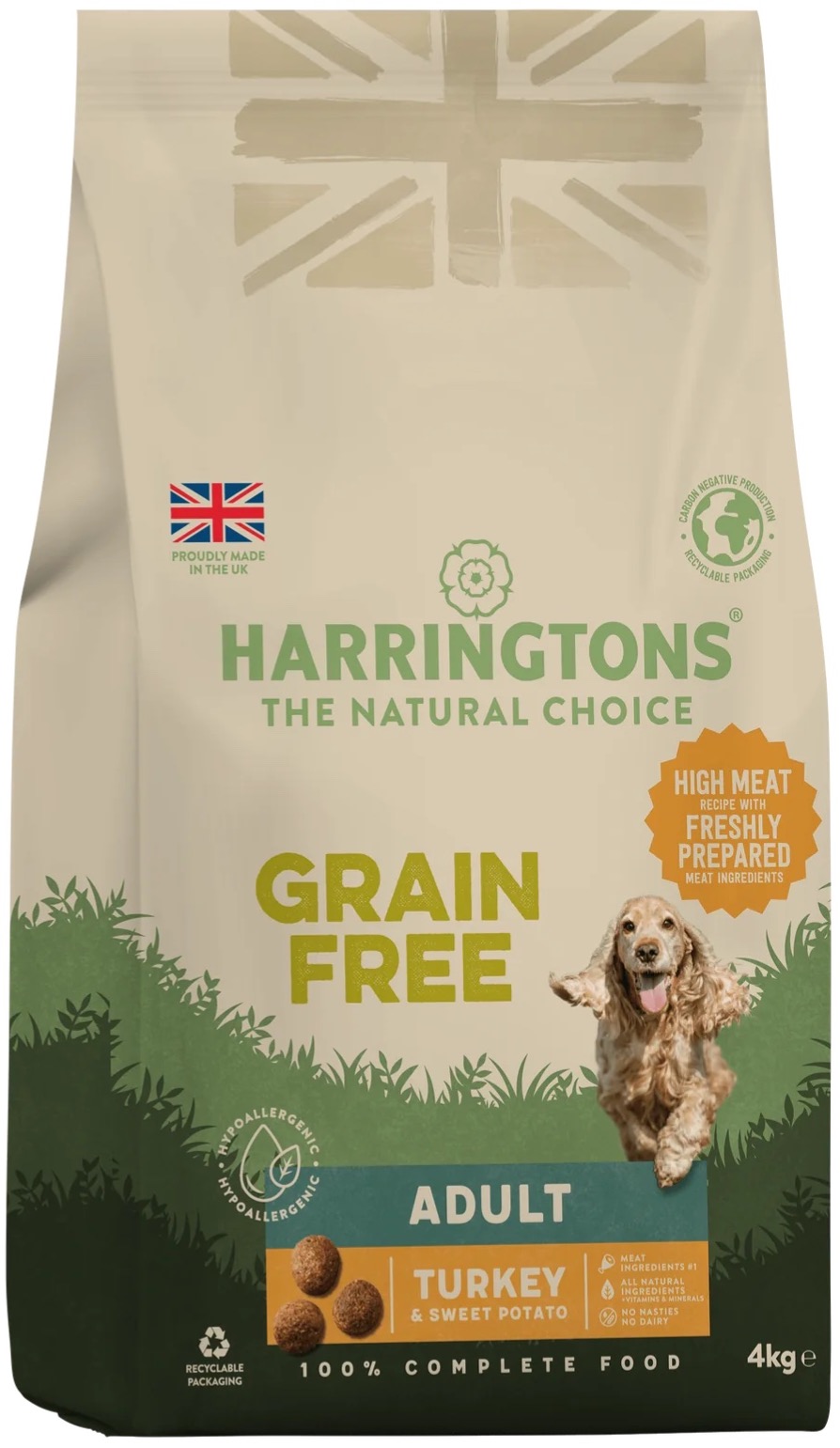 Pet Food Expert Harringtons Grain Free Adult Turkey Sweet Potato