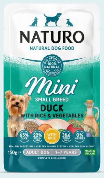 Naturo Adult Mini Dog Duck with Rice and Vegetables