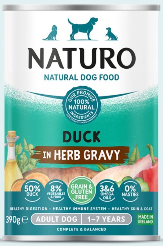 Pet Food Expert | Naturo Grain Free Duck in Herb Gravy