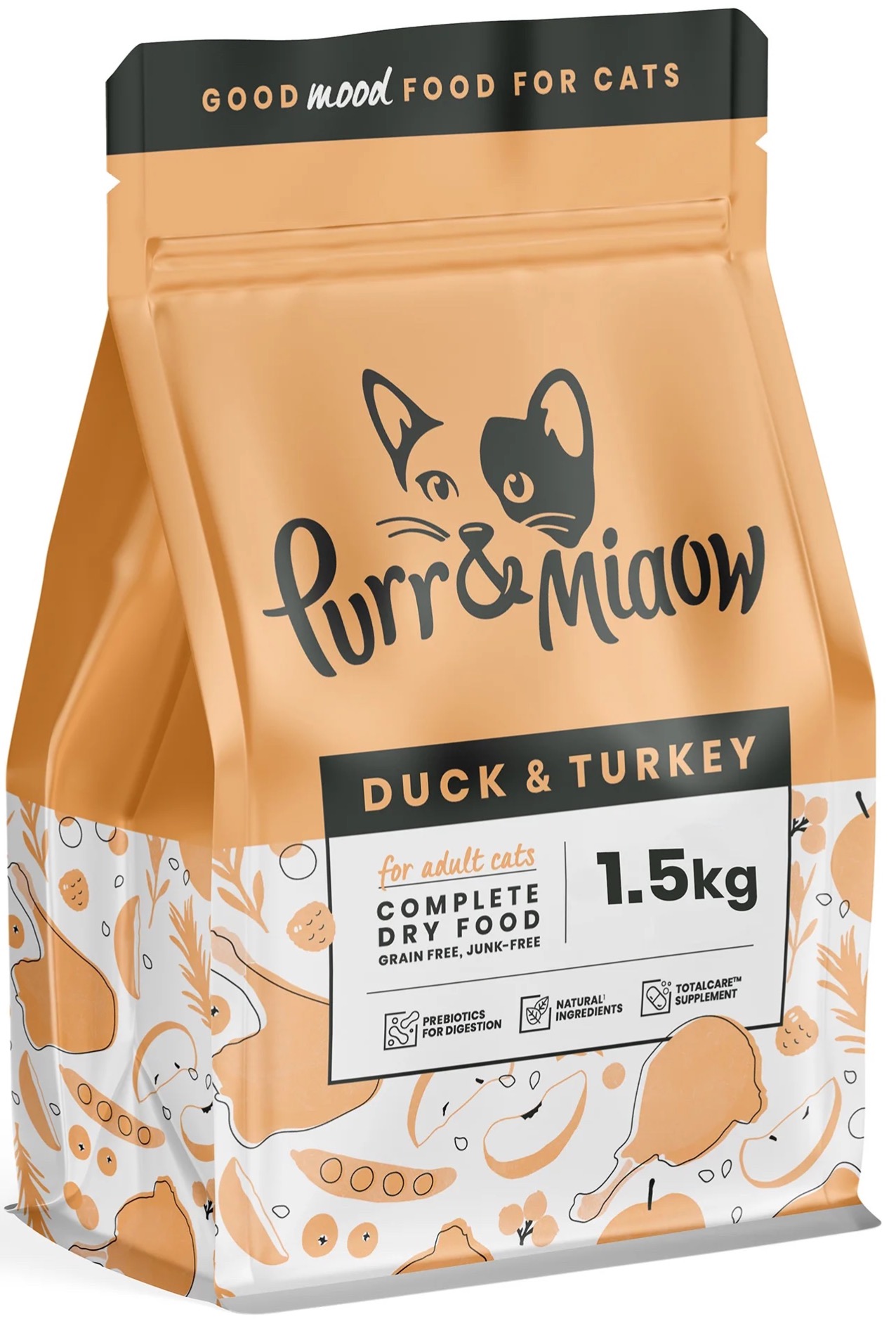 Purr and Miaow Duck & Turkey Health Food