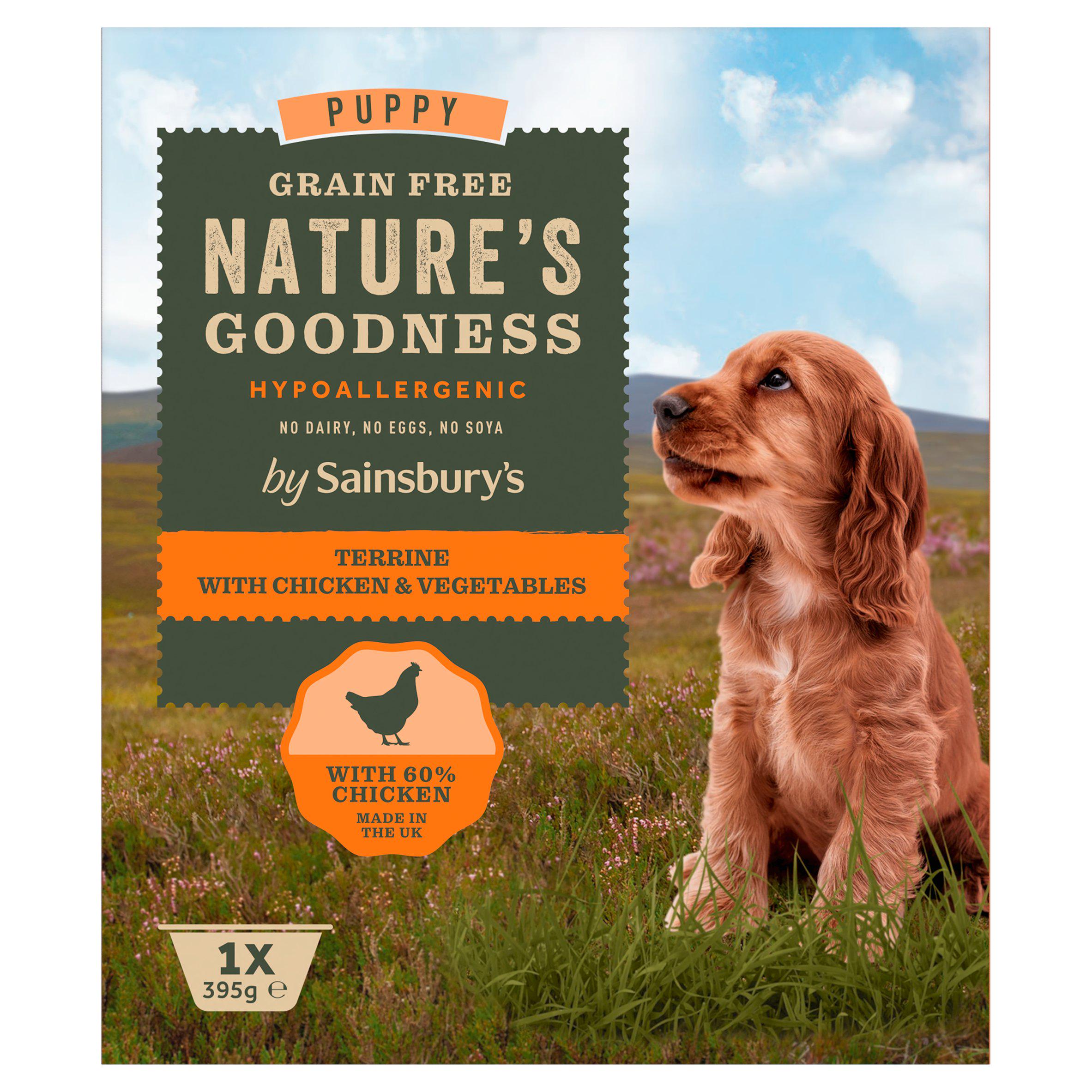 Sainsbury's Nature's Goodness Puppy Terrine with Chicken & Vegetables
