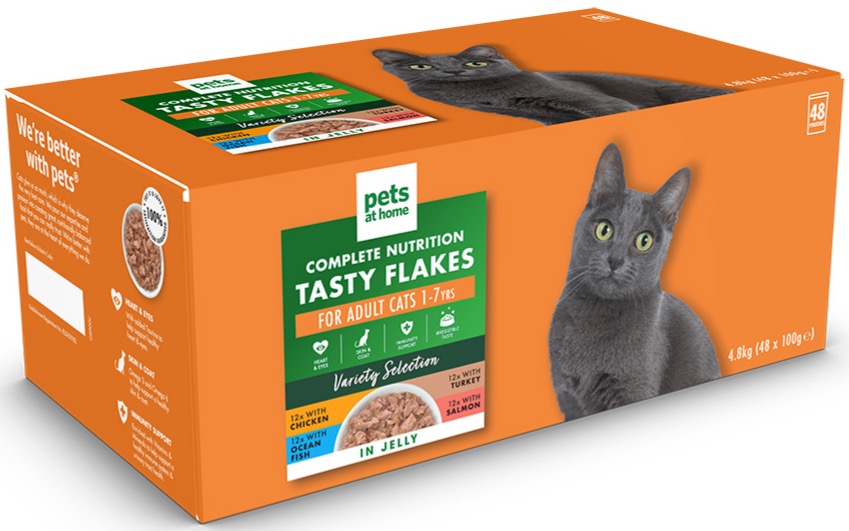 Pets at Home Complete Nutrition Tasty Flakes Variety Jelly Wet