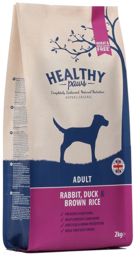 Healthy Paws Rabbit, Duck & Brown Rice