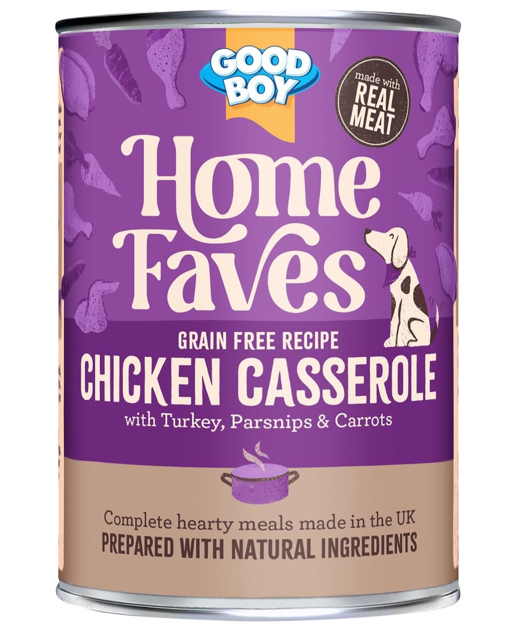 Good Boy Grain Free Chicken Casserole with Turkey, Parsnips & Carrots