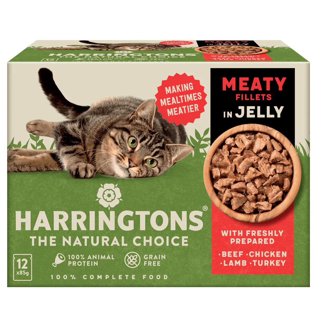 Harringtons Grain Free Meaty Selection in Jelly