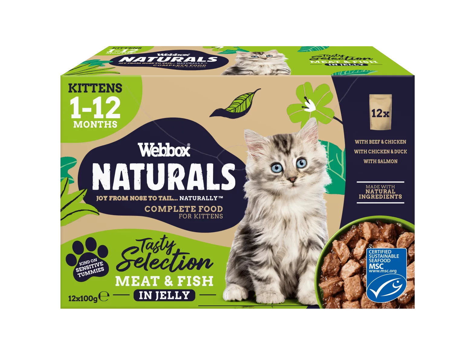Webbox Naturals Kitten Selection in Jelly