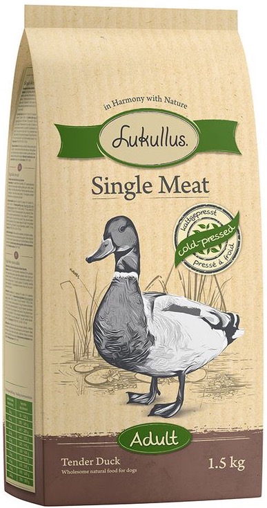 Lukullus Adult Cold-Pressed Single Meat Tender Duck - Grain-free