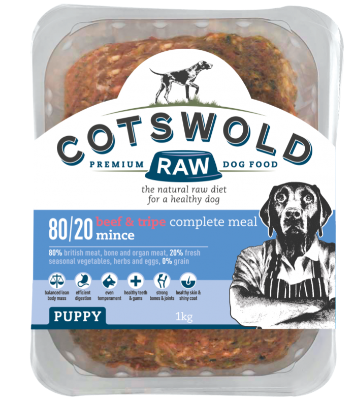 Cotswold Raw Beef & Tripe Mince for Puppies