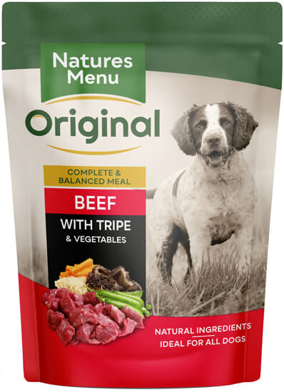 Natures Menu Beef with Tripe Pouch