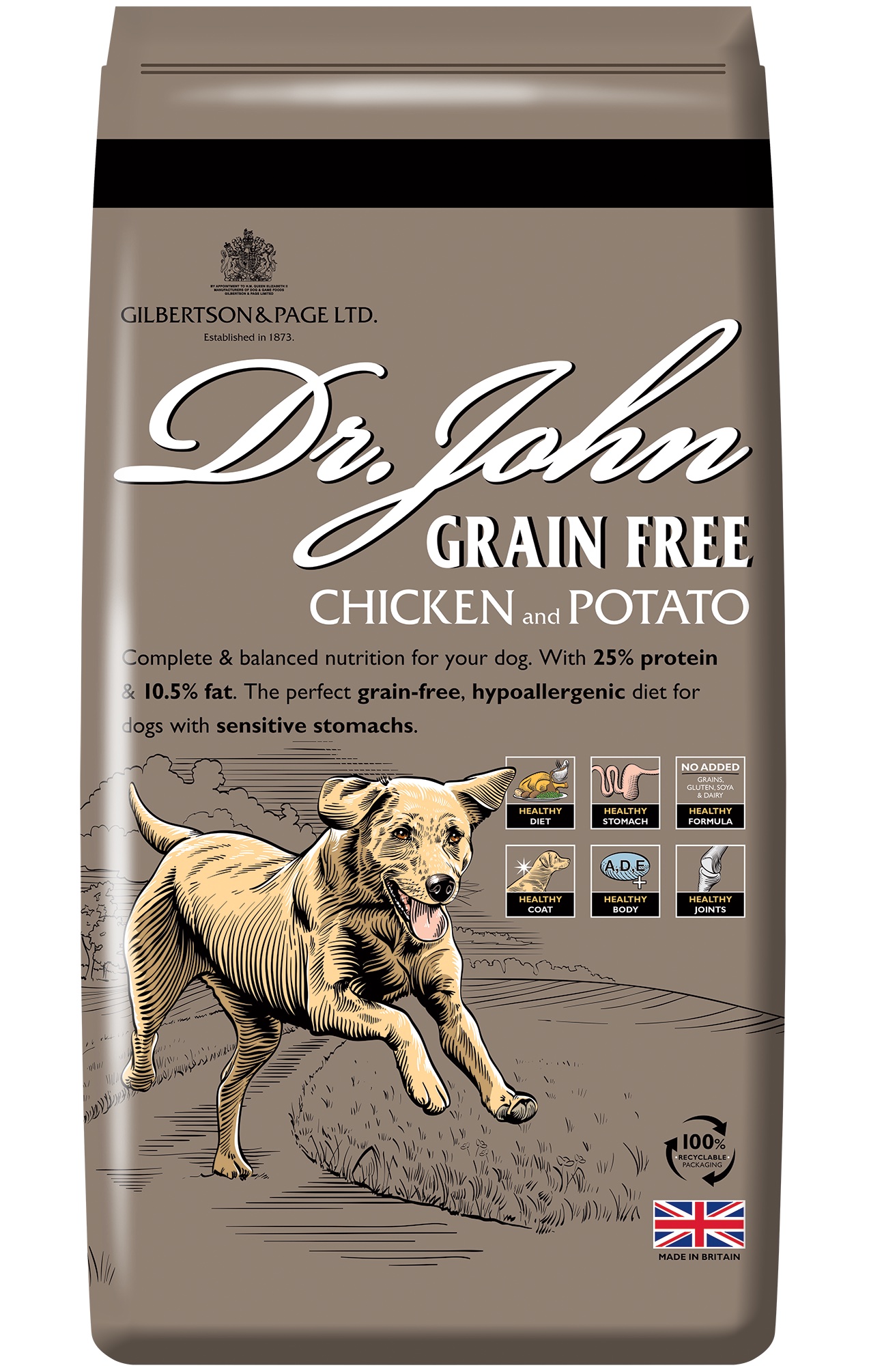 Dr John Grain-Free chicken and potato with vegetables and gravy