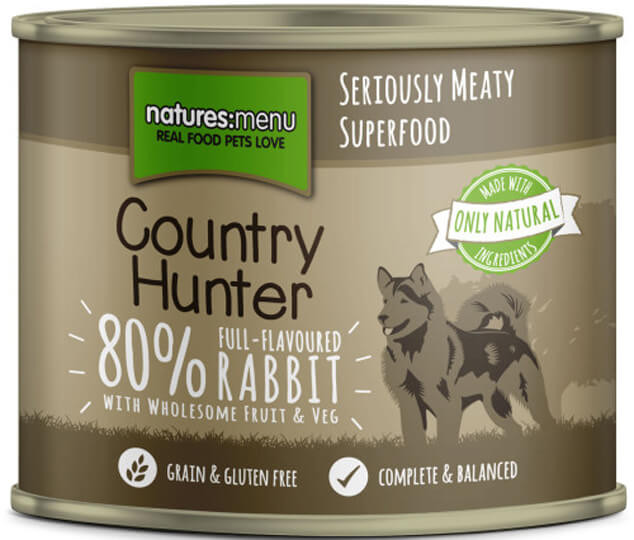 Natures Menu Country Hunter Rabbit with Superfoods Can