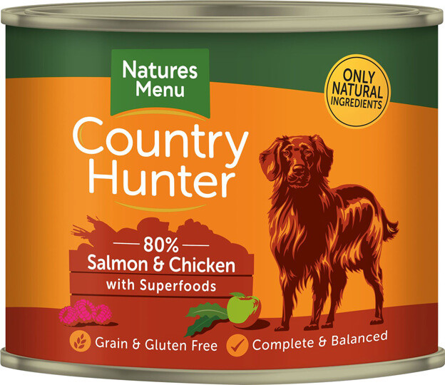 Natures Menu Country Hunter Salmon & Chicken with Superfoods Can