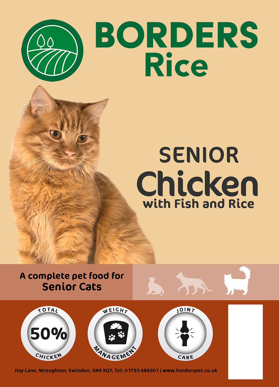 Borders Pet Foods Senior Chicken With Fish & Rice