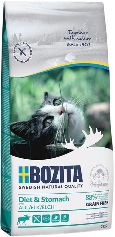 Bozita Grain Free Diet & Stomach Elk