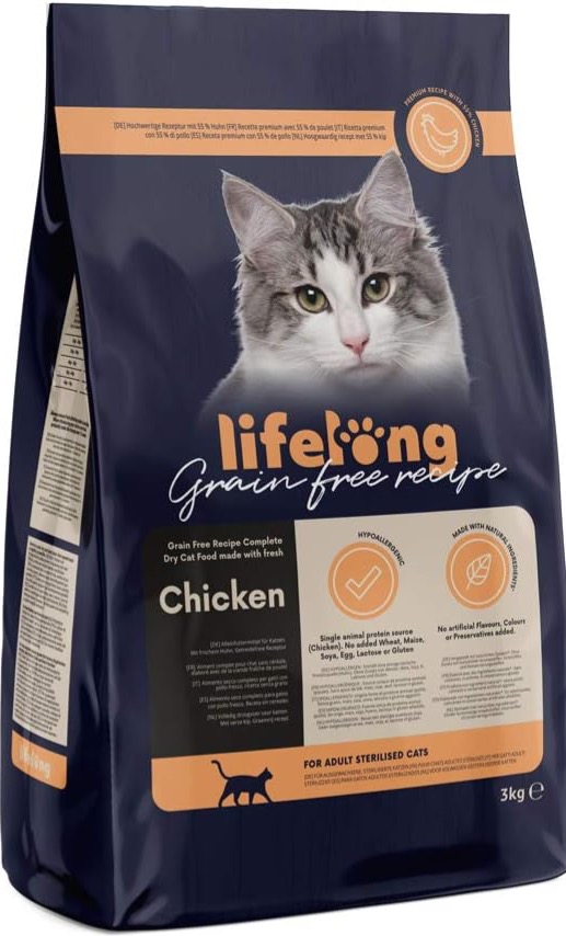 Amazon Lifelong Grain Free Sterilised with Fresh Chicken