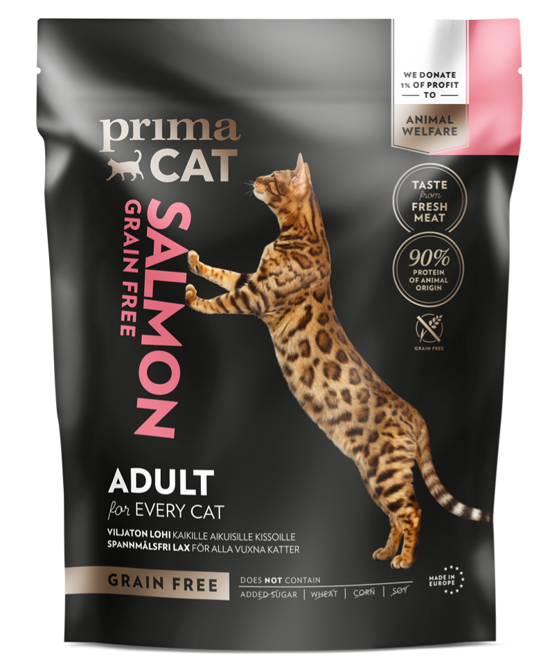 Pet Food Expert | PrimaCat Grain Free Salmon - Grain Free Salmon Lamb Wet Cat Food