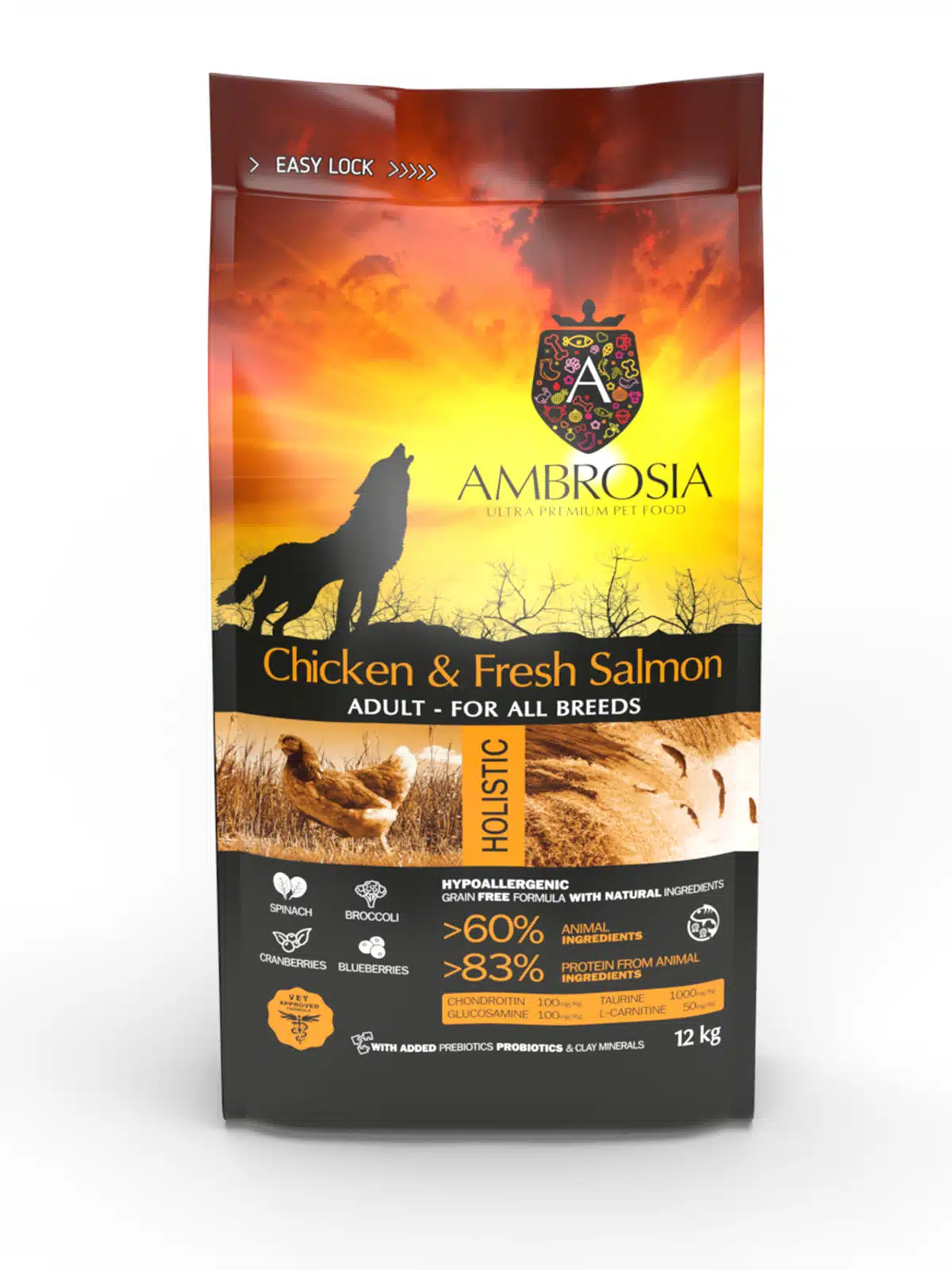 Ambrosia Adult All Breeds Chicken & Fresh Salmon