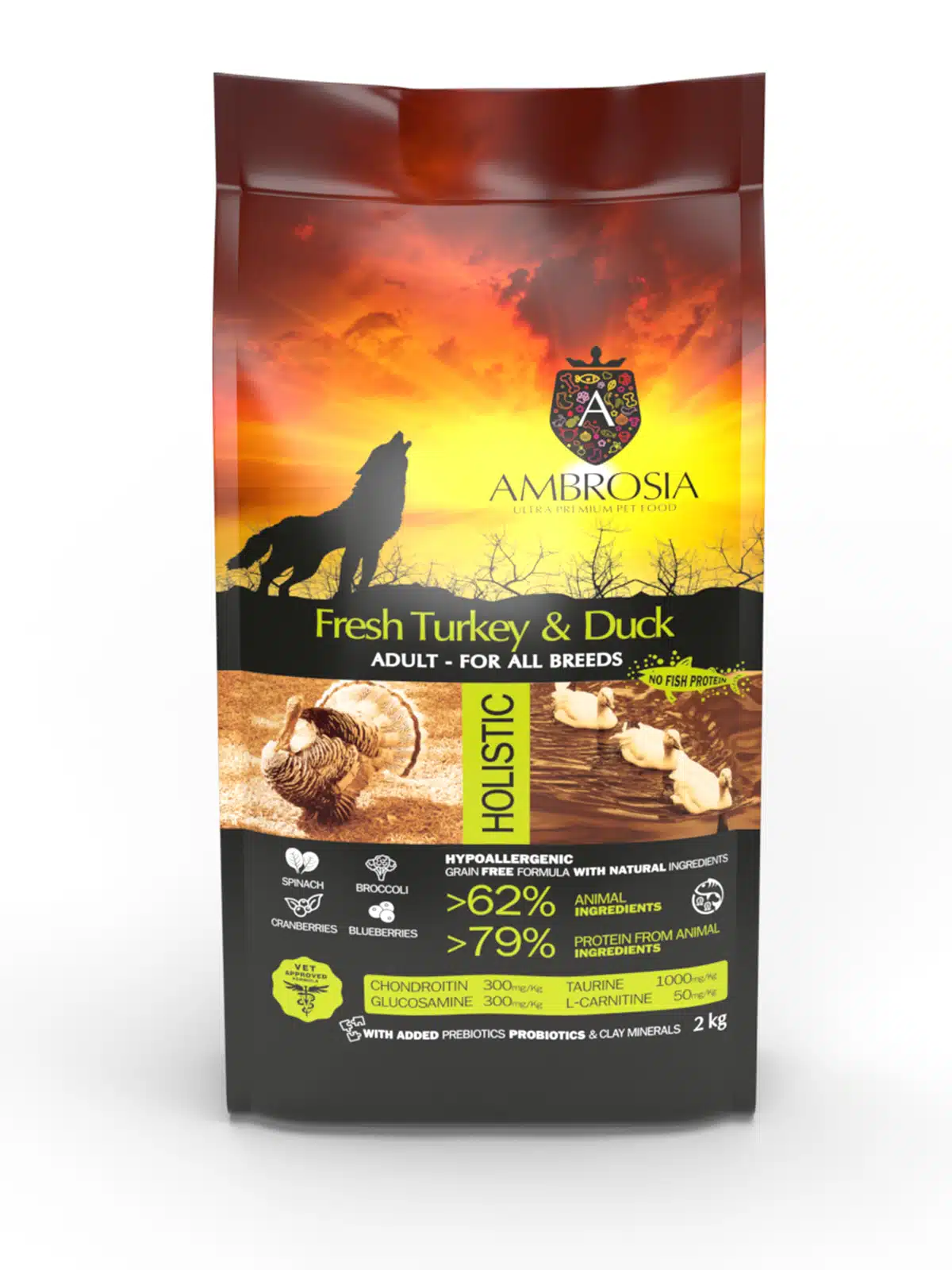 Ambrosia Adult All Breeds Fresh Turkey & Duck