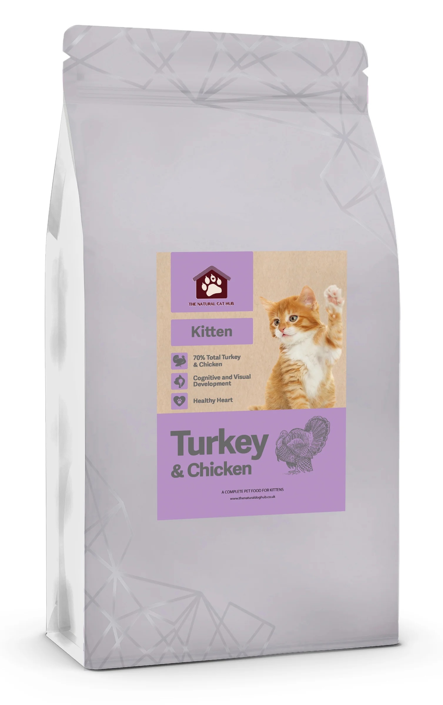 The Natural Dog Hub Gastro Cat Grain Free Freshly Prepared Kitten 70% Turkey & Chicken
