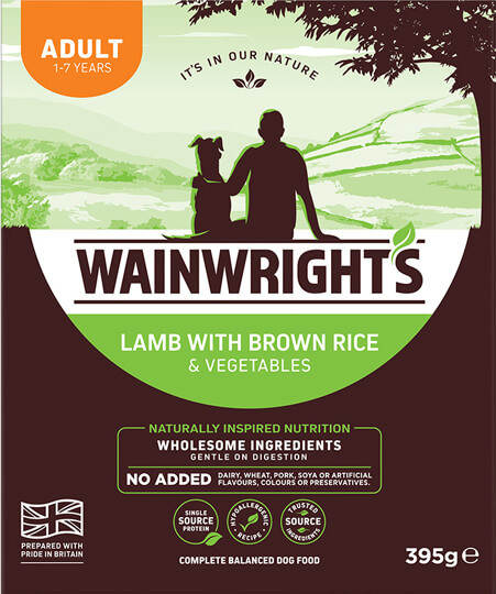 Wainwrights Adult Lamb with Brown Rice & Vegetables