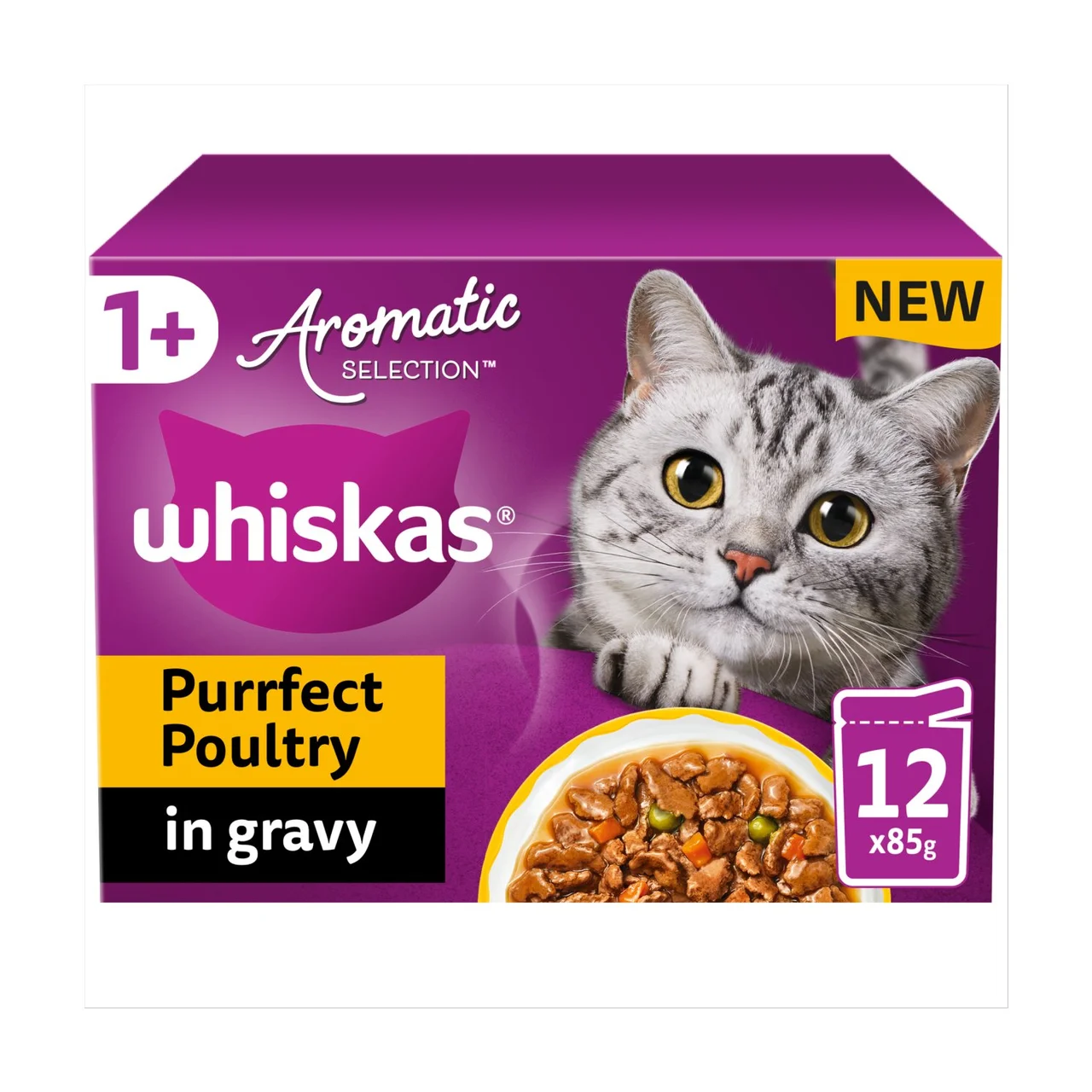 Whiskas Aromatic Purrfect Poultry Selection in Gravy