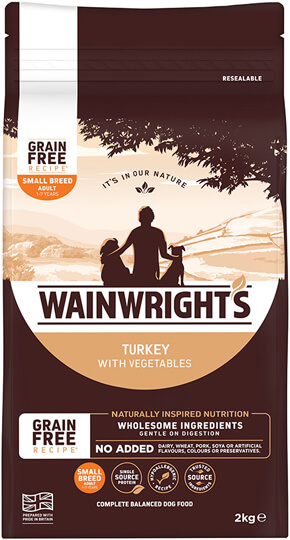 Wainwrights Adult Small Breed Grain Free Turkey & Veg