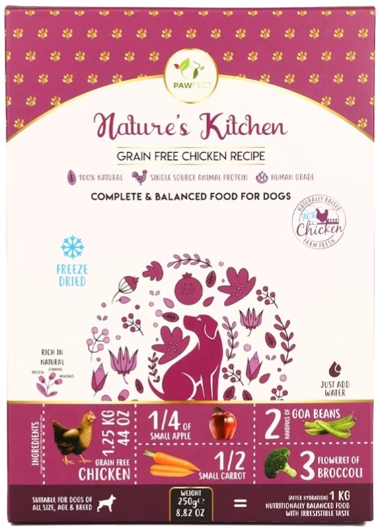 PawFect Nature's Kitchen Freeze Dried Chicken Recipe