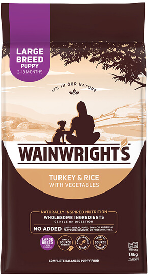 Wainwrights Puppy Large Breed Turkey & Rice