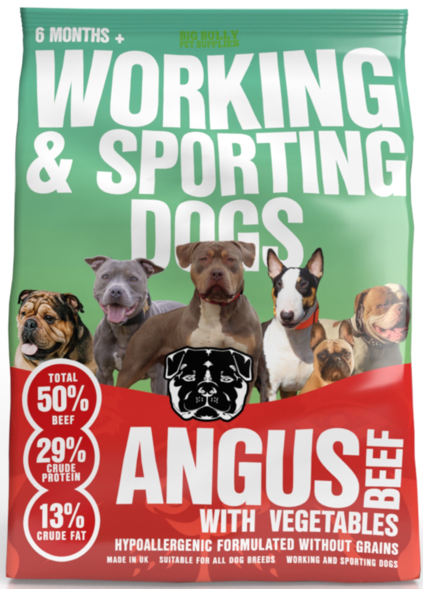 BIG BULLY PET SUPPLIES Working & Sporting Dog Angus Beef