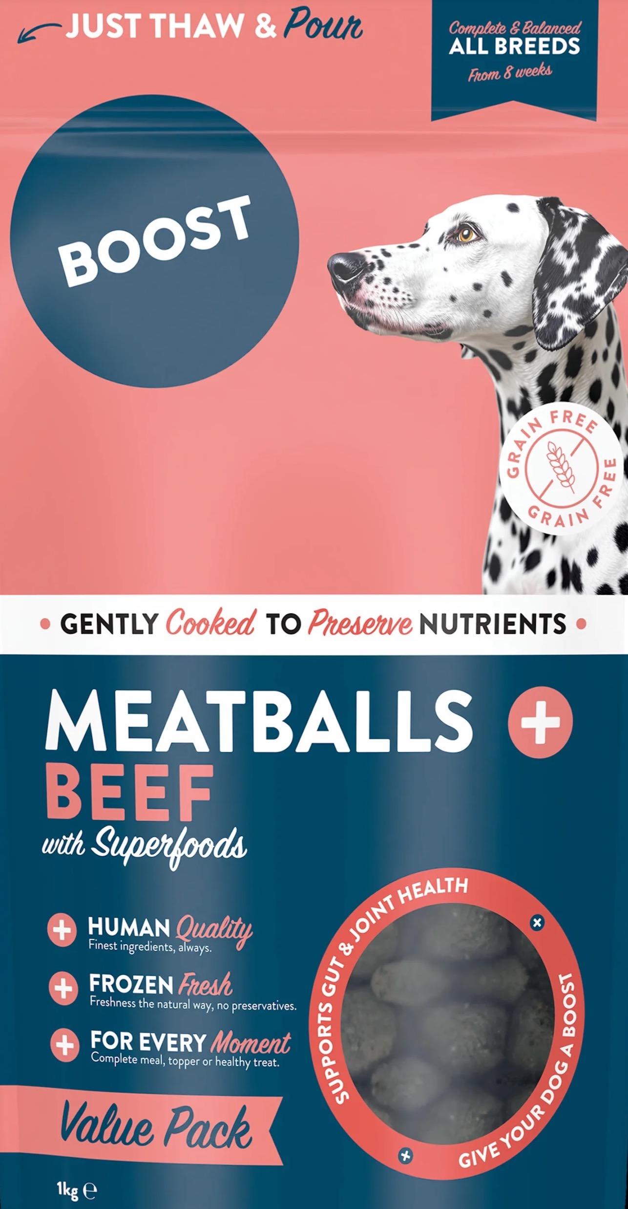 Boost Beef with Superfoods Meatballs Value Bag