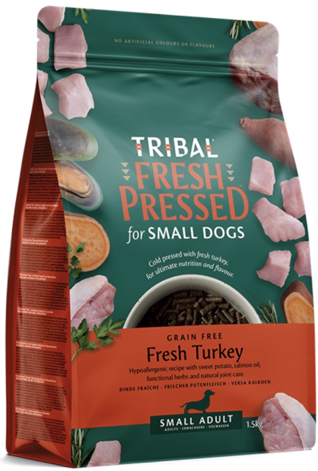 TRIBAL Fresh Pressed ドライフード ターキー 5kg Pet Food Expert | Tribal Fresh Pressed™ - Adult Small Breed Turkey