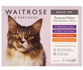 Waitrose Textured Flakes Meat Selection in Gravy