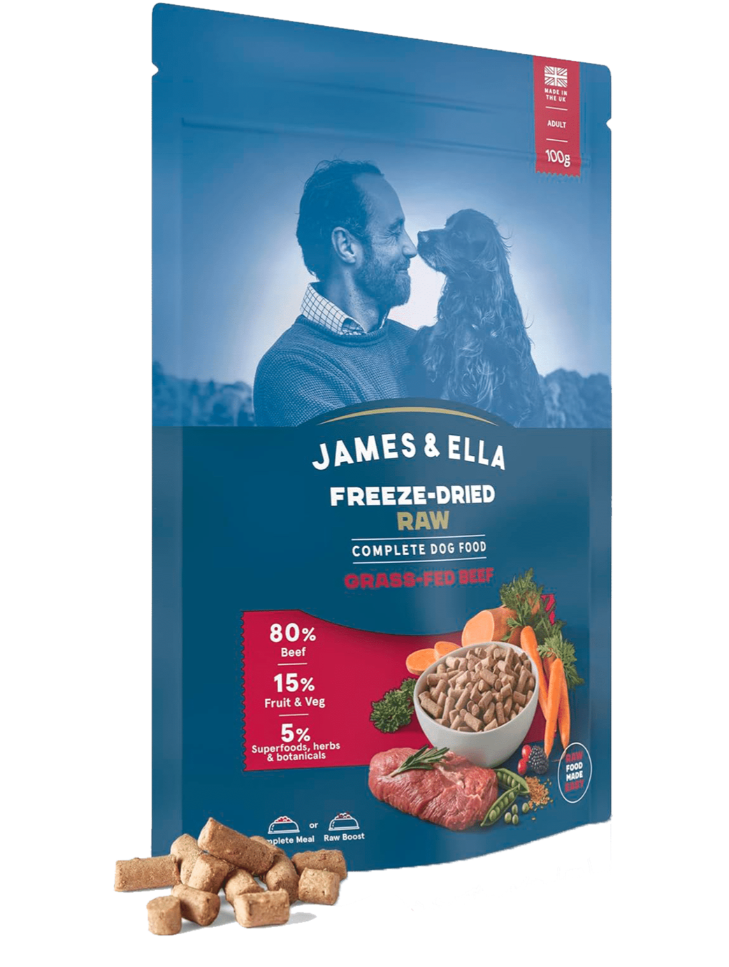 James & Ella Freeze Dried Raw Grass Fed Beef