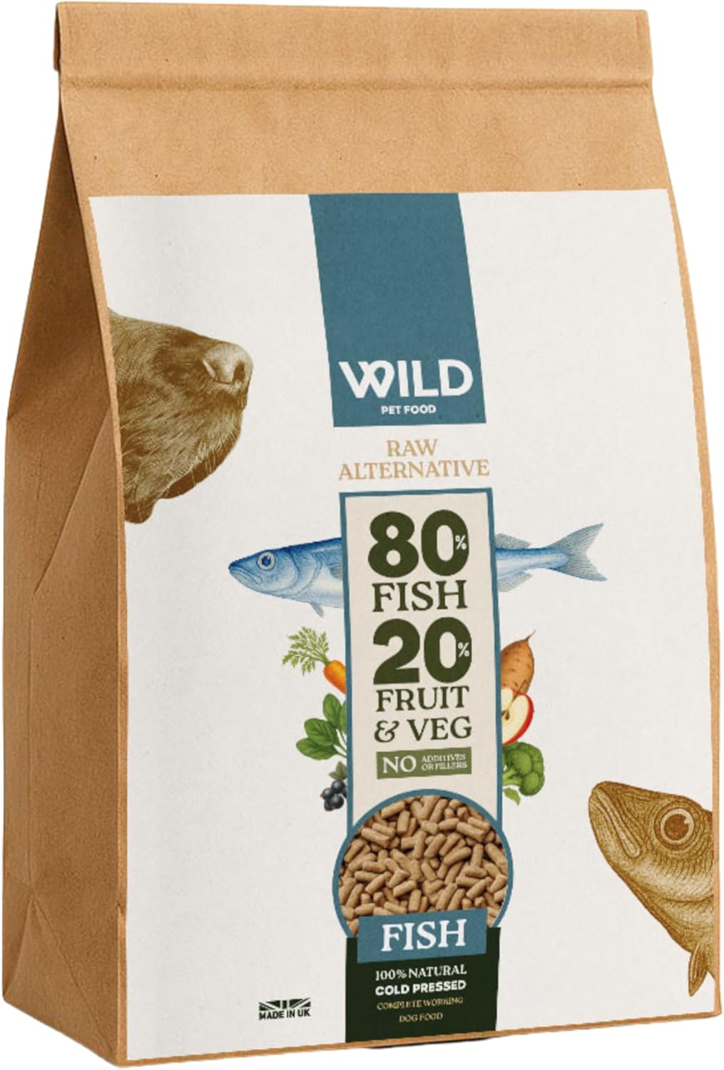 Wild Pet Food Fish 80/20 Cold-Pressed