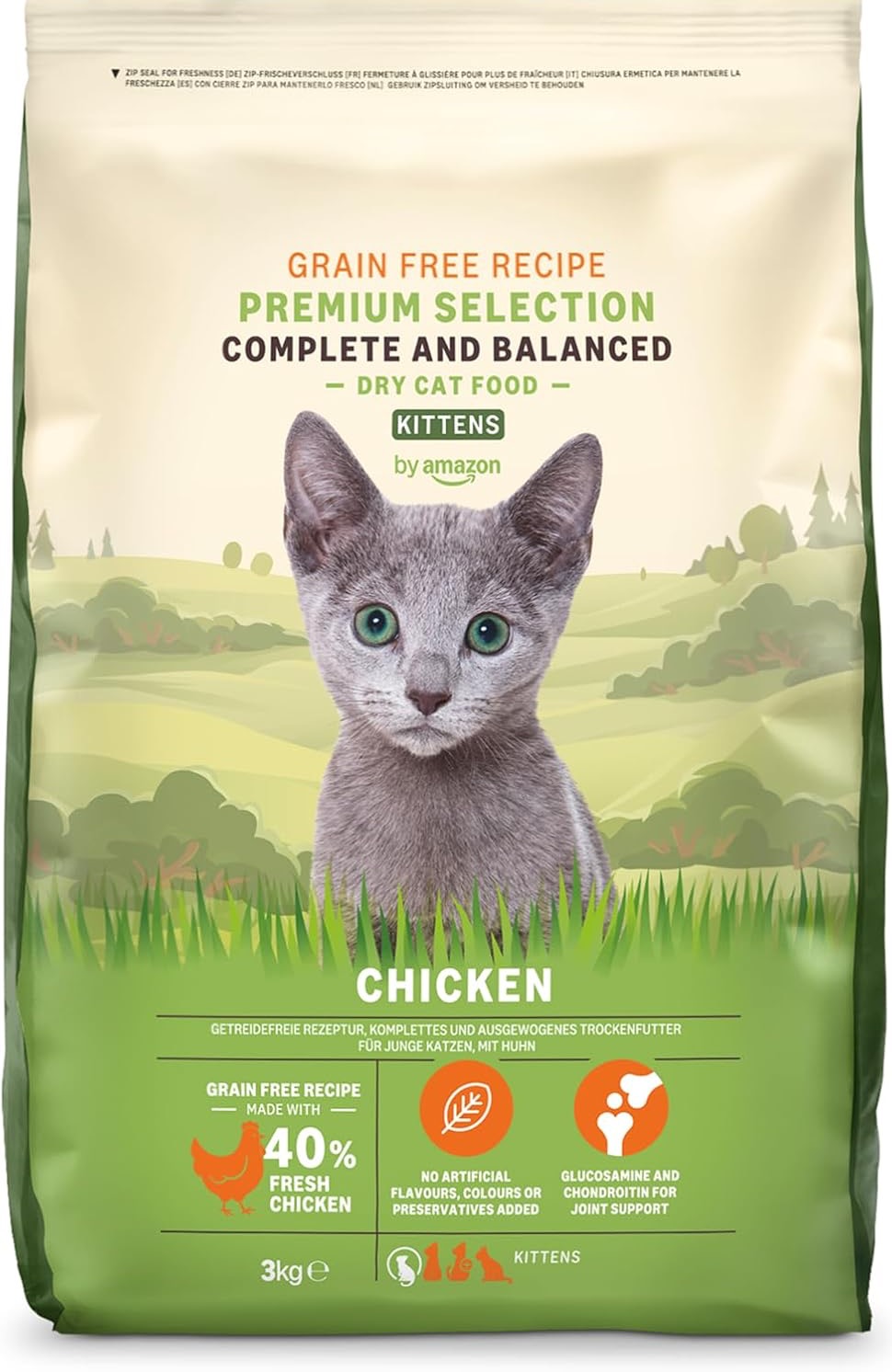 Pet Food Expert | Amazon Premium Selection Grain Free Kitten with Fresh ...