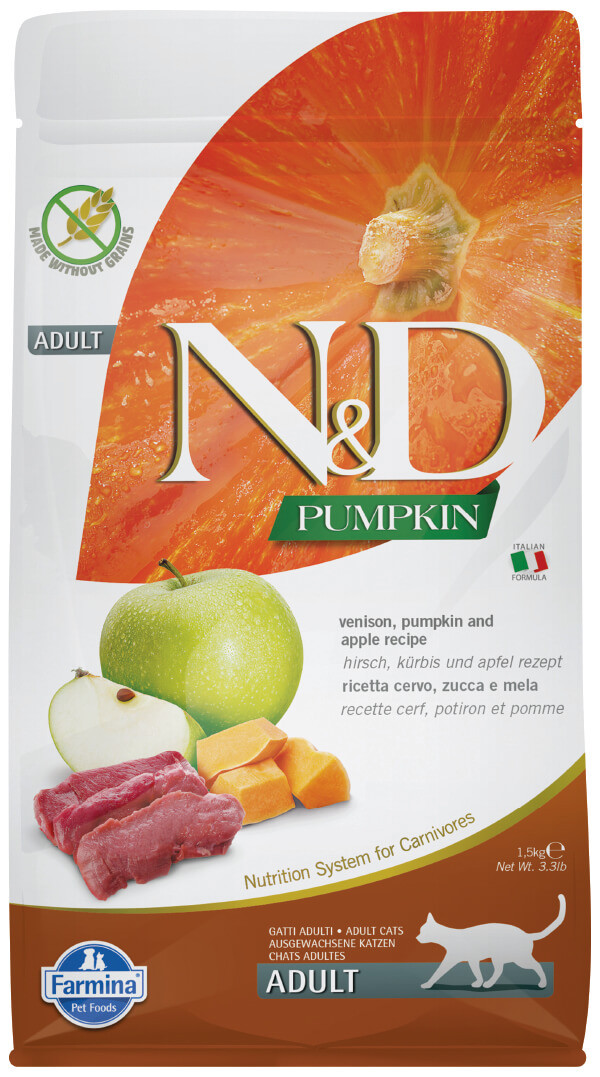 Farmina Natural & Delicious Adult Cat Pumpkin Venison & Apple