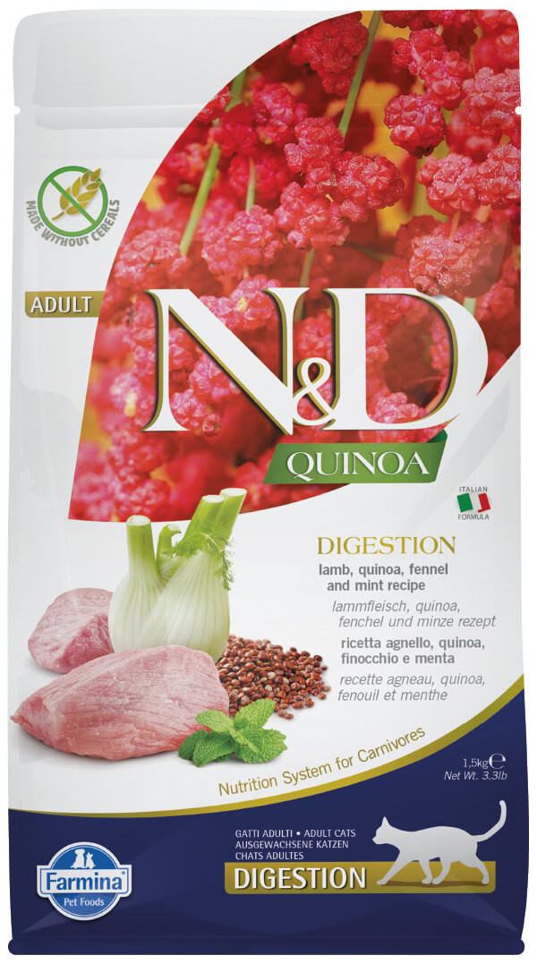 Farmina Natural & Delicious Adult Cat Quinoa Digestion Lamb
