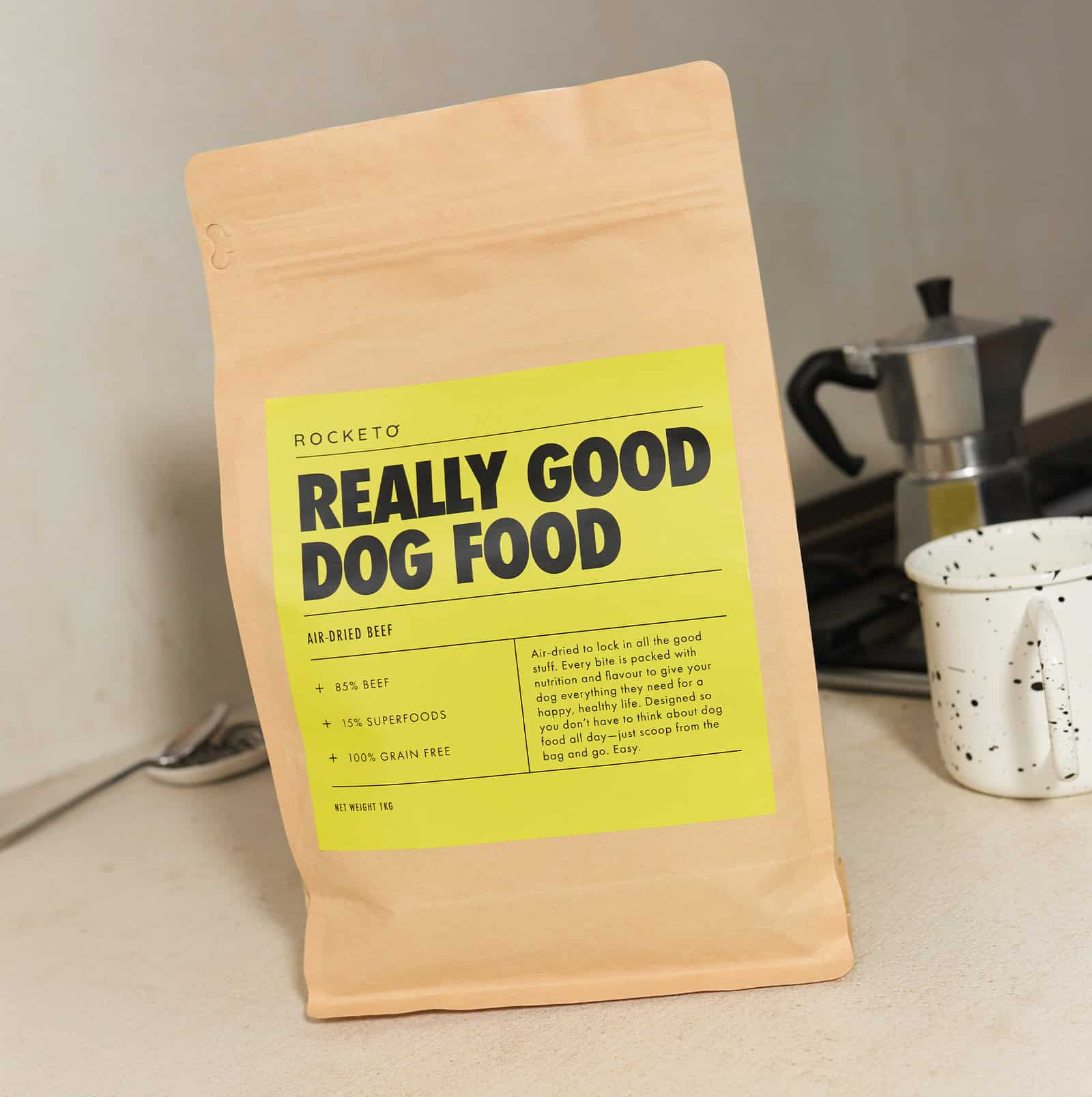 Rocketo Really Good Dog Food – Beef