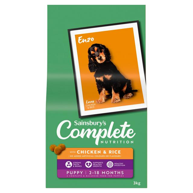 Sainsbury's Puppy Complete Nutrition with Chicken & Rice