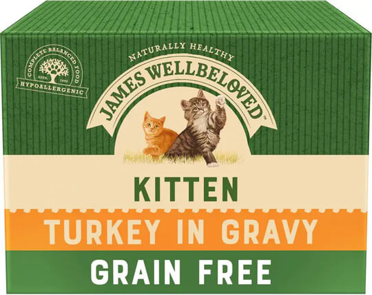 James Wellbeloved Grain Free Turkey in Gravy Kitten
